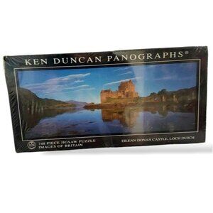 NWOT Sealed Eilean Donan Castle Panograph 748 Piece Jigsaw Puzzle Ken Duncan
